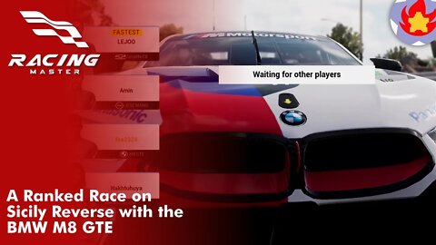 A Ranked Race on Sicily Reverse with the BMW M8 GTE | Racing Master