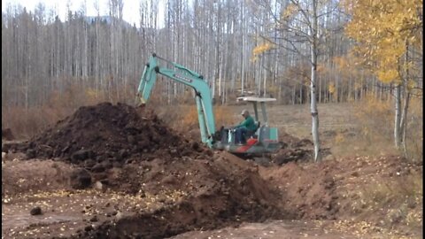 Cabin Build #13 Yanmar YB 451 Digging