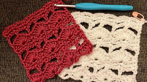 Fun & Unique crochet shell stitch you've never seen before!