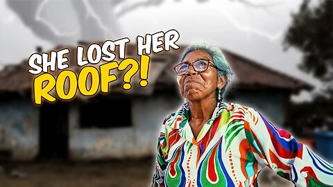 THIS grandma's roof was blown away! Update on the women's shelter part 1