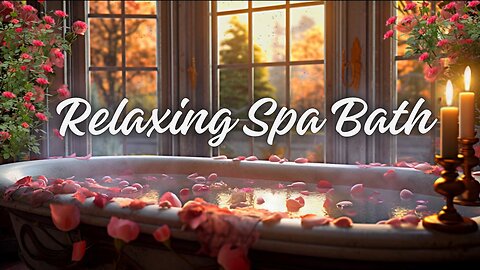 Relaxing Spa Bath | calming bath for deep ambient sleep