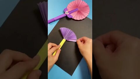 DIY toys, easy fairy fans, DIY paper fans; how to summer fans，DIY扇子，纸扇子