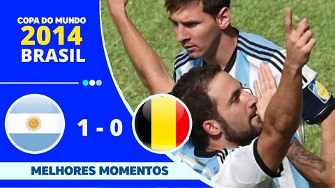 Argentina 1 x 0 Bélgica - O DIA EM QUE HIGUAÍN É ELEITO MELHOR QUE MESSI EM JOGO DA COPA DO MUNDO
