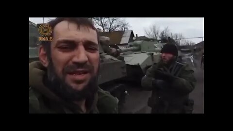 Новое видео чеченских бойцов, продвигающихся в Киевской области