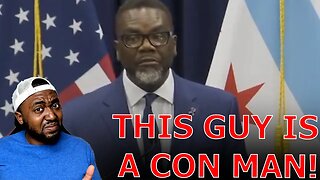 Woke Mayor Brandon Johnson Blames GOP For Border Crisis As He GASLIGHTS Protesting Black People!