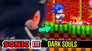 JOGO BRUTAL do DARK SONIC | SONIC.exe Dark Souls #shorts