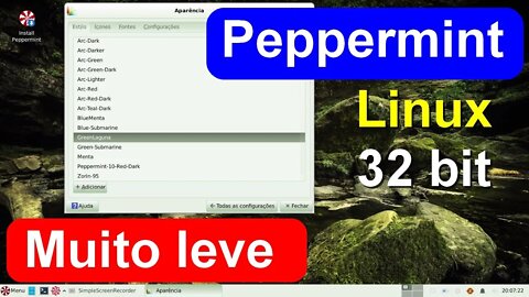 Novo Peppermint 11 Linux 32 bit base Debian. Lançamento da nova versão do Linux. Muito leve estável.