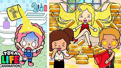 Golden Shampoo Made My Family Rich | Toca Love Story | Toca Boca Life World | Toca Animation