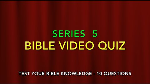 BIBLE VIDEO QUIZ GAME {Series 5} Challenge Your Friends or Small Group