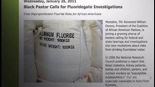 Babies & Minority Children More Susceptible To Harm From Fluoridated Water