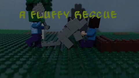 A fluffy rescue | a Lego Minecraft stop motion