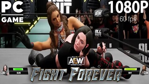 Selene vs. Dr. Britt Backer! - AEW Fight Forever: Lights Out Match [60 FPS PC]