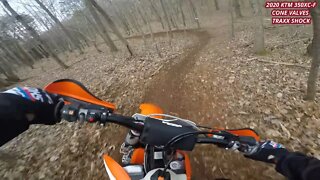 Testing out Cone Valve Forks and Trax Shock on a 2020 KTM 350 XCF