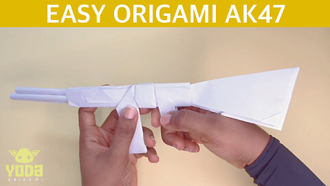 How To Make An Origami Gun AK-47 - Easy And Step By Step Tutorial