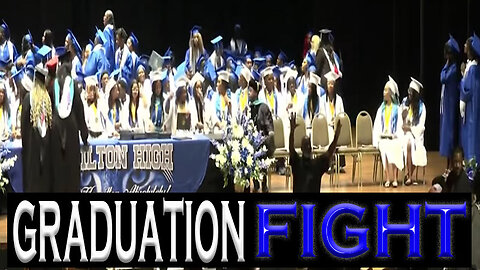 Fight Breaks Out at A High School Graduation