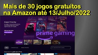 Mais de 30 jogos grátis na Amazon Prime Gaming