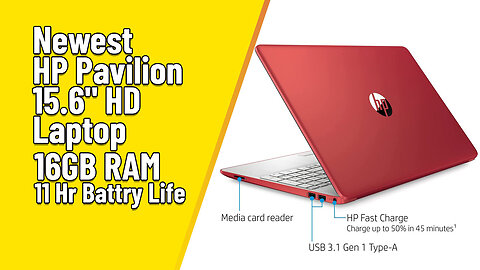 Newest HP Pavilion 15.6" HD Laptop | 11 Hr Battery Life, Intel UHD Graphics, | Bluetooth | Win 11