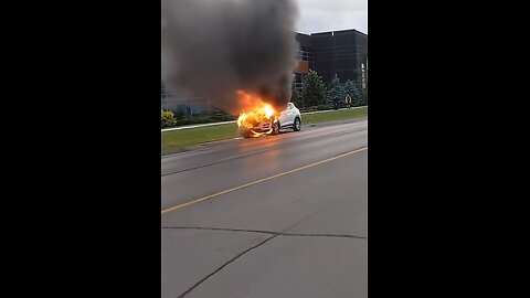 Vehicle Fire In Brampton