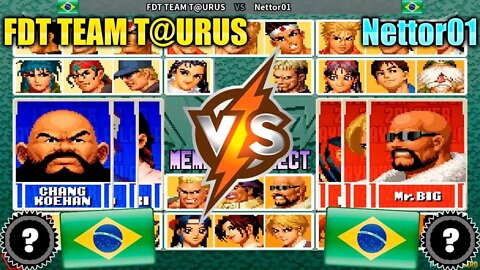 The King of Fighters '96: The Anniversary Edition (FDT TEAM T@URUS Vs. Nettor01) [Brazil Vs. Brazil]