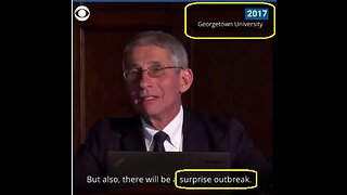 in 2017, Fauci: "There will be a SURPRISE OUTBREAK, Infectious Disease"