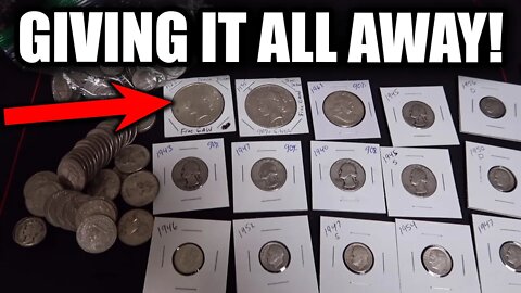 Giving away SILVER COINS and COIN COLLECTING BOOK!