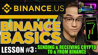 Binance Basics Lesson #3 : Sending & Receiving Crypto To & From Binance!