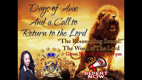 "The Resounding Sound" Urgent Rhema-Word Poem From The Lord