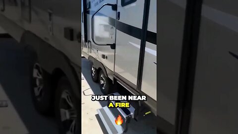 Hidden Gem: Surprisingly Amazing RV Trailer Unaffected by Nearby Fire!