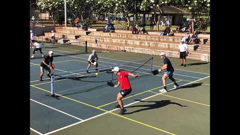 Wong/Ching vs. Moore/Clark MEN'S 5.0 SF HIGHLIGHTS - Hawaii-Pacific Rim Pickleball Cup 2022