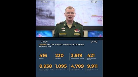 02.05.23 ⚡️ Russian Defence Ministry report on the progress of the deNAZIficationMilitaryQperationZ