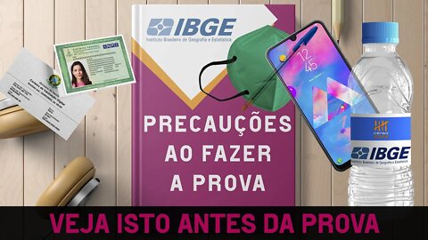 PRECAUÇÕES IMPORTANTES para a prova IBGE 2022 - ACM, ACS, Recenseador - Caneta, documentos, Covid