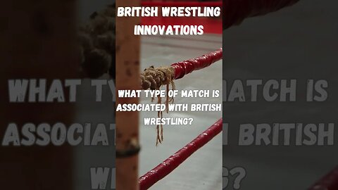 British Wrestling Innovation #shorts #aew #wwe #subscribe #wrestling #trivia