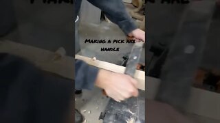 Making a pickaxe handle #short