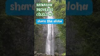 Hawaiian Proverbs for a Happy Life: Love all you see #youtubeshorts #facts #love #hawaii #life