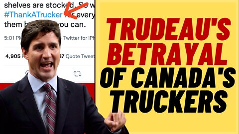 TRUDEAU 2020 Tweet Reveals Hypocrisy On Trucker Protest. #thankatrucker