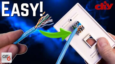 CONNECT CAT6 CABLE TO PLUG -KEYSTONE JACK INSTALL | HOME NETWORKS 2022
