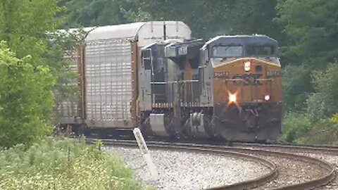 CSX M215 Autorack Train from Lodi, Ohio August 26, 2023