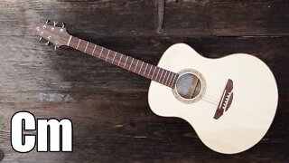 Acoustic Driven Guitar Backing Track In C Minor