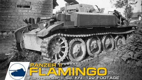 Rare WW2 Panzer II Flamingo Sd. Kfz. 122 - Panzerkampfwagen 2 footage.