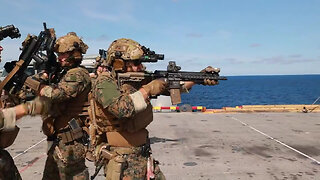 26th MEU(SOC)'s MSPF Conducts Live-Fire Range Aboard USS Bataan B-Roll