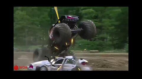 Crazy Monster Truck Freestyle Moments Monster Jam highlights Woa Doodles Funny Videos(1080P_HD)