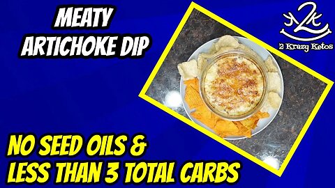Meaty Artichoke Dip (No seed oils) | Low carb artichoke dip (less than 3 total carbs per serving)