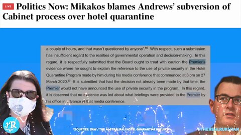 Jenny Mikakos blames Daniel Andrews for Hotel Quarantine Failure