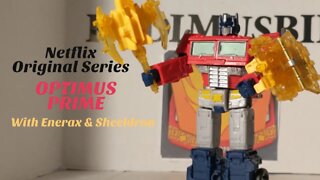 Netflix Original Series OPTIMUS PRIME with ENERAX & SHEELDRON Transformers War For Cybertron Review