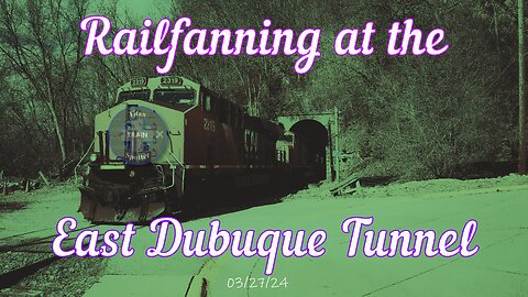 Train Tunnel Action in East Dubuque and an Illinois Terminal Locomotive in Action
