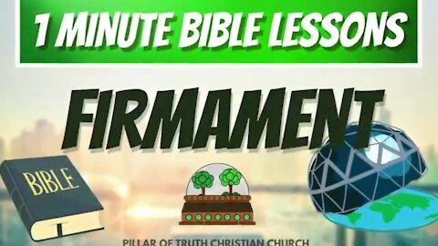 The Firmament Explained Simply In One Minute