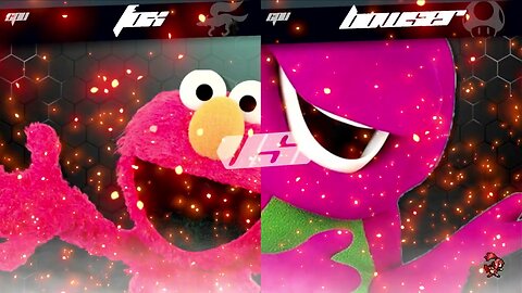 Smash Bros Mods - Elmo vs Barney