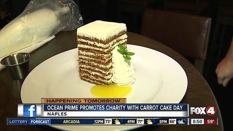 Local restaurant promotes charity with National Carrot Cake Day - 8:30 am live report