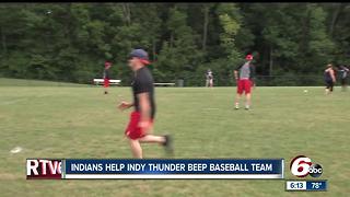 Indianapolis Indians take on the Indy Thunder Beep Baseball Team