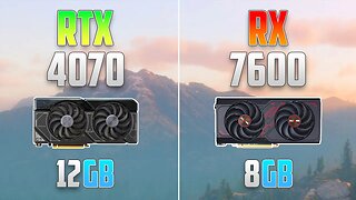 RX 7600 vs RTX 4070 - 1080p